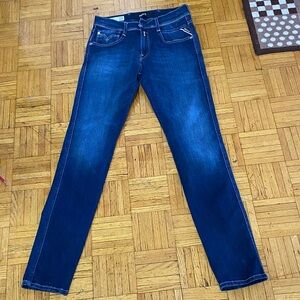 Replay Dark Blue Denim Jeans